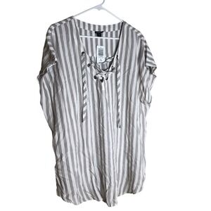 Torrid‎ Size 2 Sleevless Shirt Stripes XXL Plus Size NWT Nautical